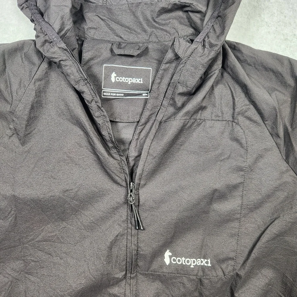 Cotopaxi Jacket Medium Black Paray Ultralight Active Shell Packable Windbreaker - Picture 5 of 12